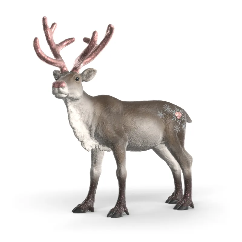 Schleich Vianočný sob v ružovo zlatej farbe