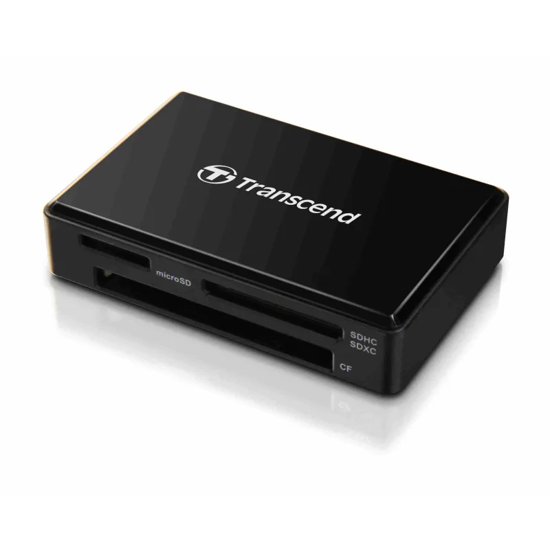 Čítačka kariet TRANSCEND F8 + kábel USB, USB 3.0, čierna TS-RDF8K2