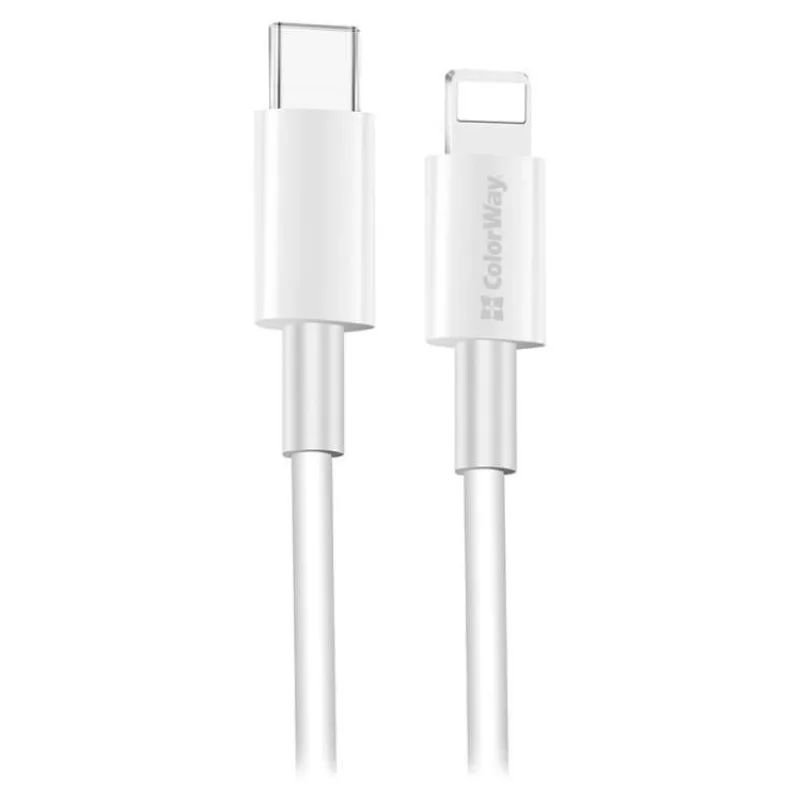 Colorway Datový Kabel Type C-Apple Lightning/ 3.0/ 1m/ Bílý (CW-CBPDCL032-WH)