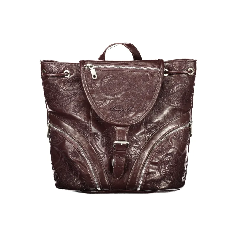 Dámsky Batoh DESIGUAL - Hnedá 
 27.0X28.0X13.0cm Farba: hnedá, Veľkosť: 27.0X28.0X13.0