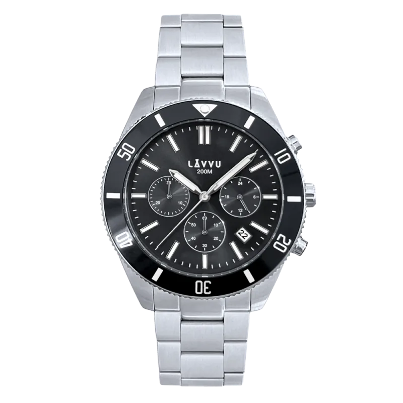 LAVVU Pánské hodinky Chronograph BRENNING s vodotěsností 200M