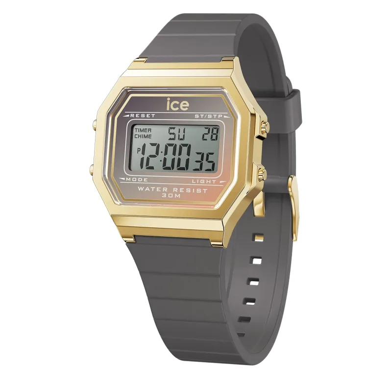 Ice-Watch Dámske hodinky Ice Watch Ice Digit Retro, šedé, 023308