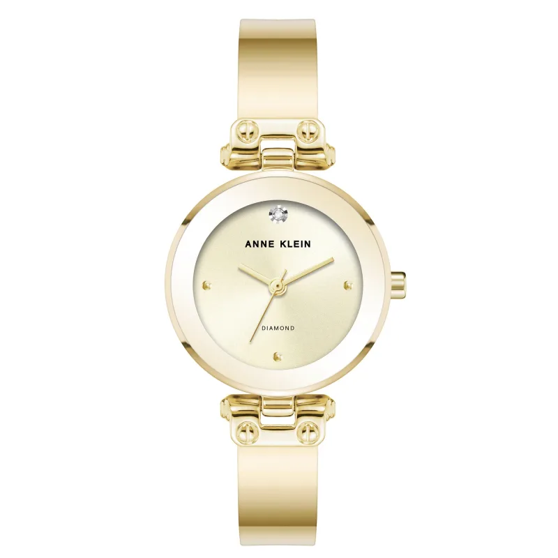Dámske okrúhle hodinky Anne Klein AK/5140CHGB