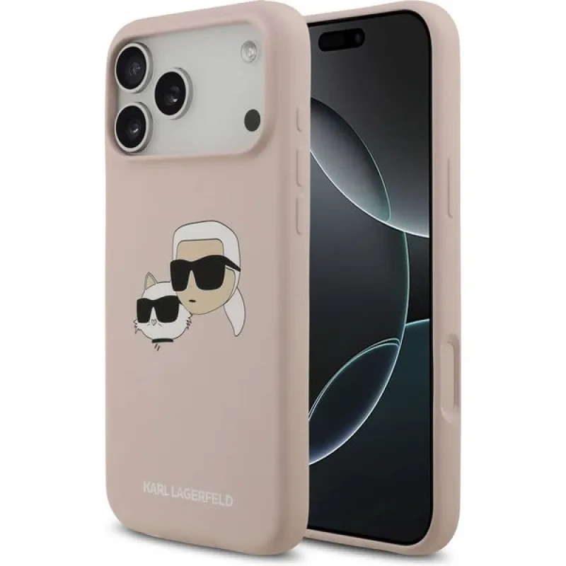 Karl Lagerfeld Liquid Silicone Double Heads MagSafe kryt iPhone 17 Pro…