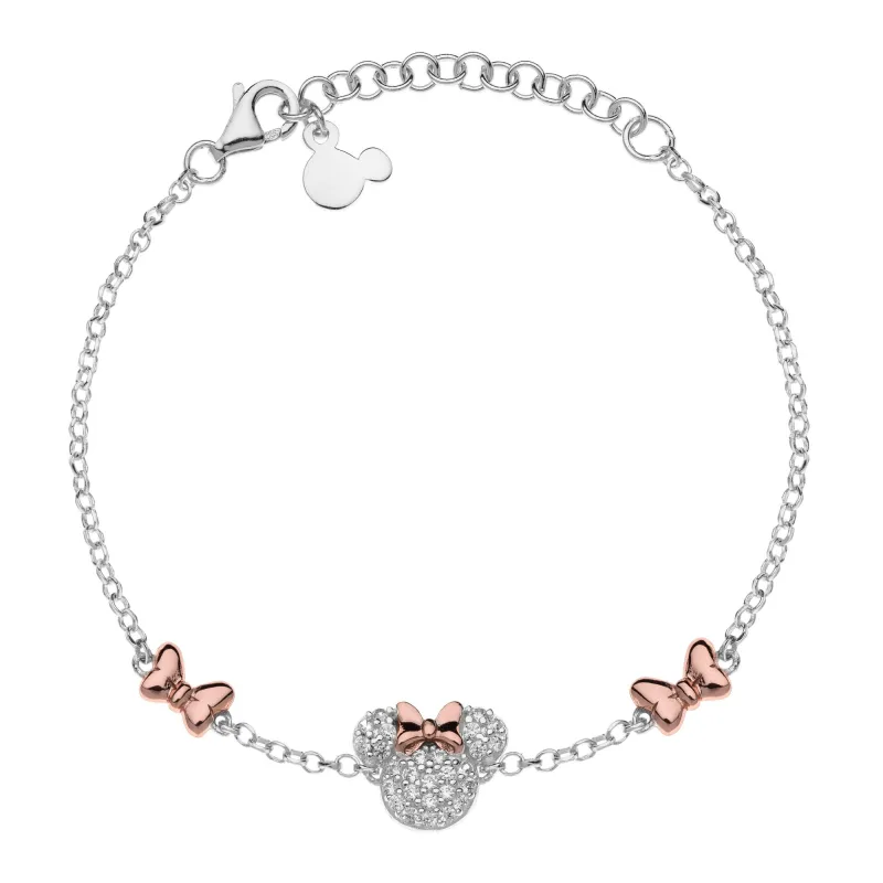 Detský náramok Disney Minnie Mouse strieborný BS00041TZWL- 55.CS