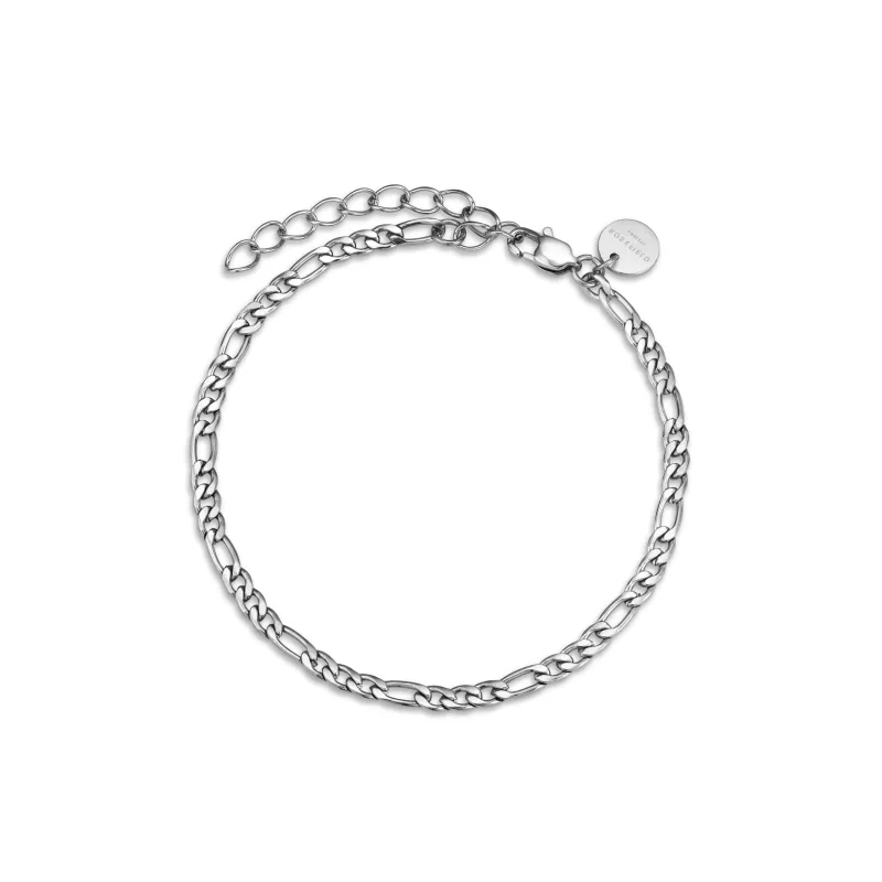 Strieborný náramok Rosefield Figaro Chain JBFCS-J533