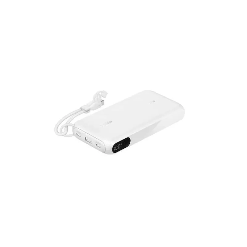 Belkin BOOST CHARGE USB-C Power Delivery PowerBanka s displejem, 20000mAh, 20W, bílá (BPB028hqWH)