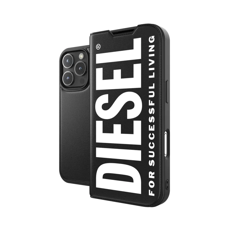 Puzdro Diesel pre iPhone 16 Pro s Magsafe čierno-biele 60132