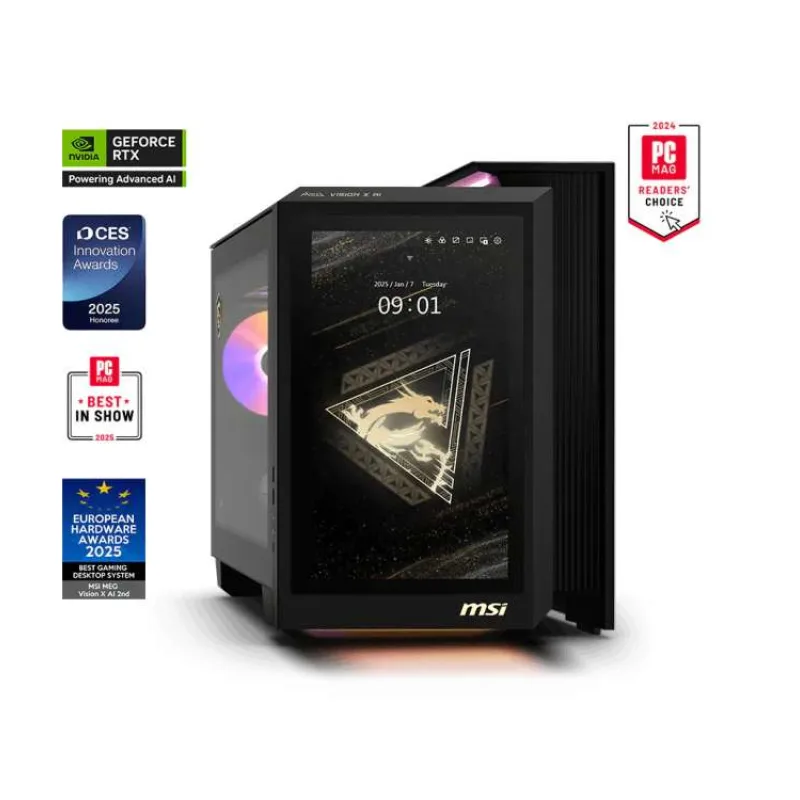 MSI MEG Vision X/AI 2NVV9-289EU/Tower/U9-285K/64GB/2TB/RTX 5080/W11H/3R (MEG Vision X AI 2NVV9-289EU)