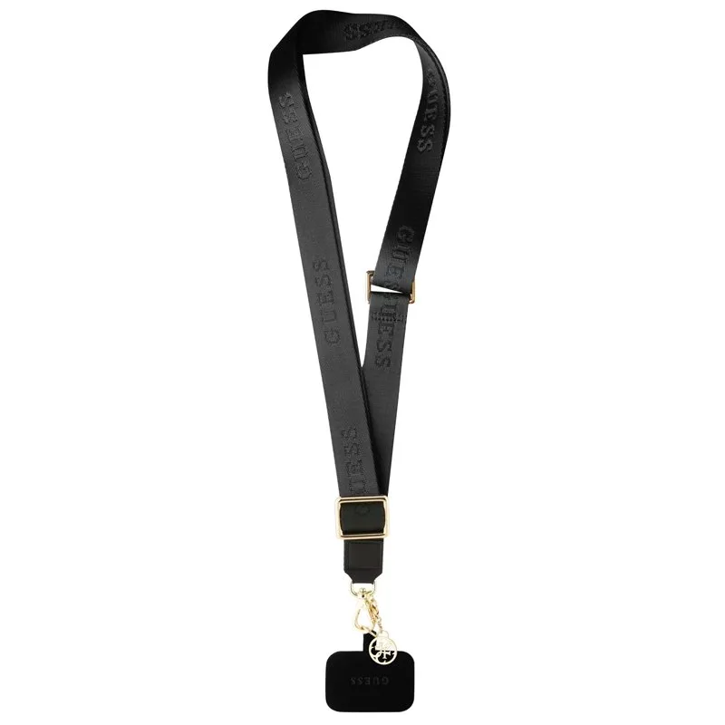Guess Crossbody Popruh Nylon 4G Charm čierny 57983116749