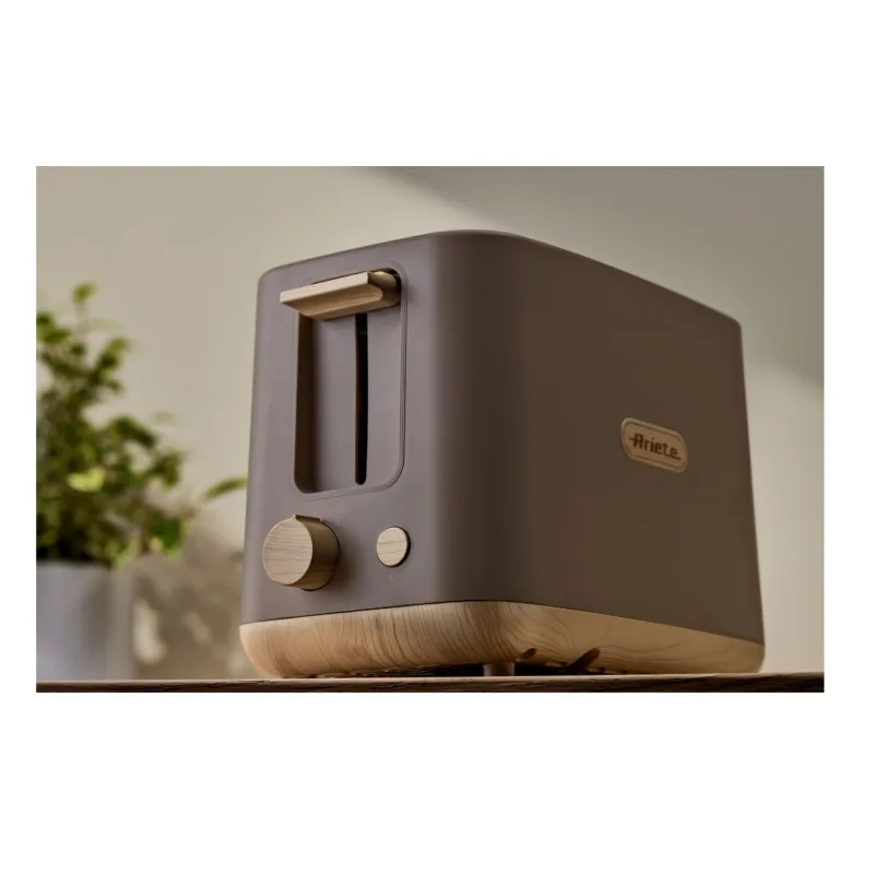 Ariete Breakfast Wood Toaster 157/07, hnedošedý ART 157/07