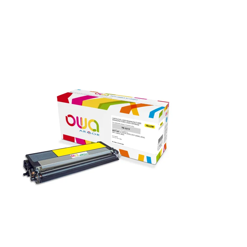 OWA Armor toner kompatibilný s Brother TN-321Y, 1500st, žltá/ yellow…