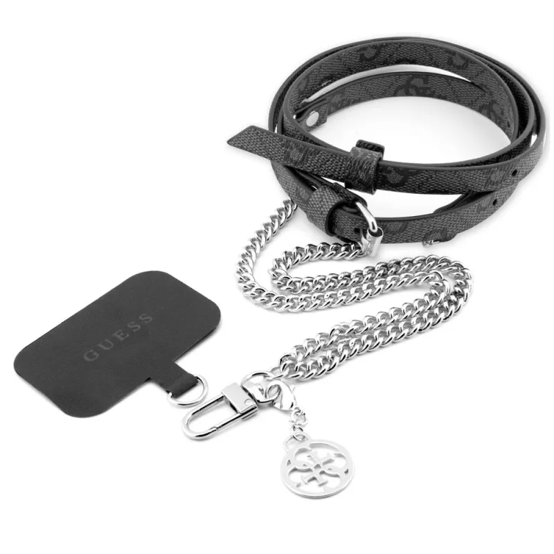Guess Crossbody Popruh 4G Chain with Charm čierny 57983112740