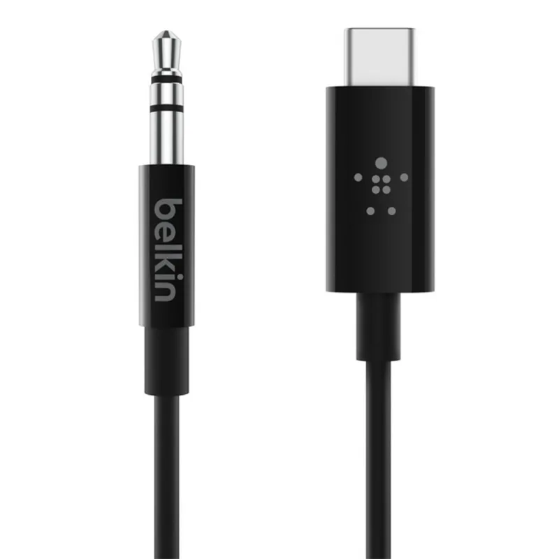 Belkin kábel RockStar 3.5mm Audio Cable with USB-C Connector 0.9m - Black…