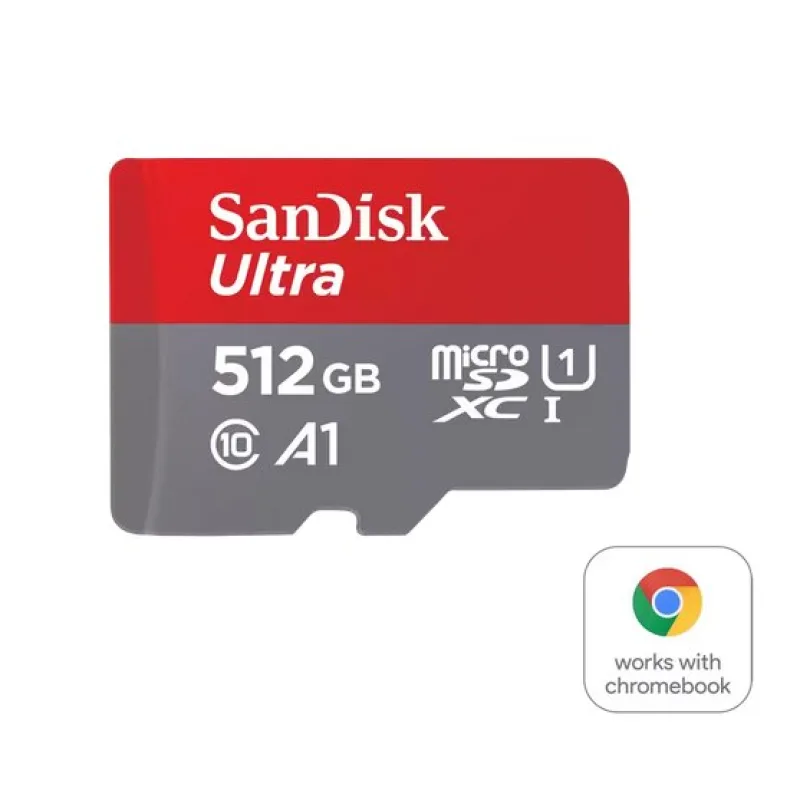 SanDisk Ultra 512GB microSD card for Chromebook 150MBps SDSQUAC-512G-GN6FA