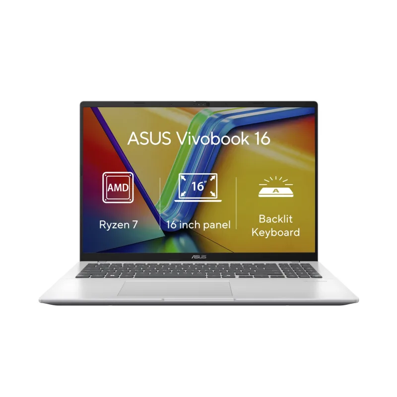 ASUS Vivobook 16/R7/16GB/1TB SSD/16"/AMD UMA/Win11Home/Silver M1607KA…