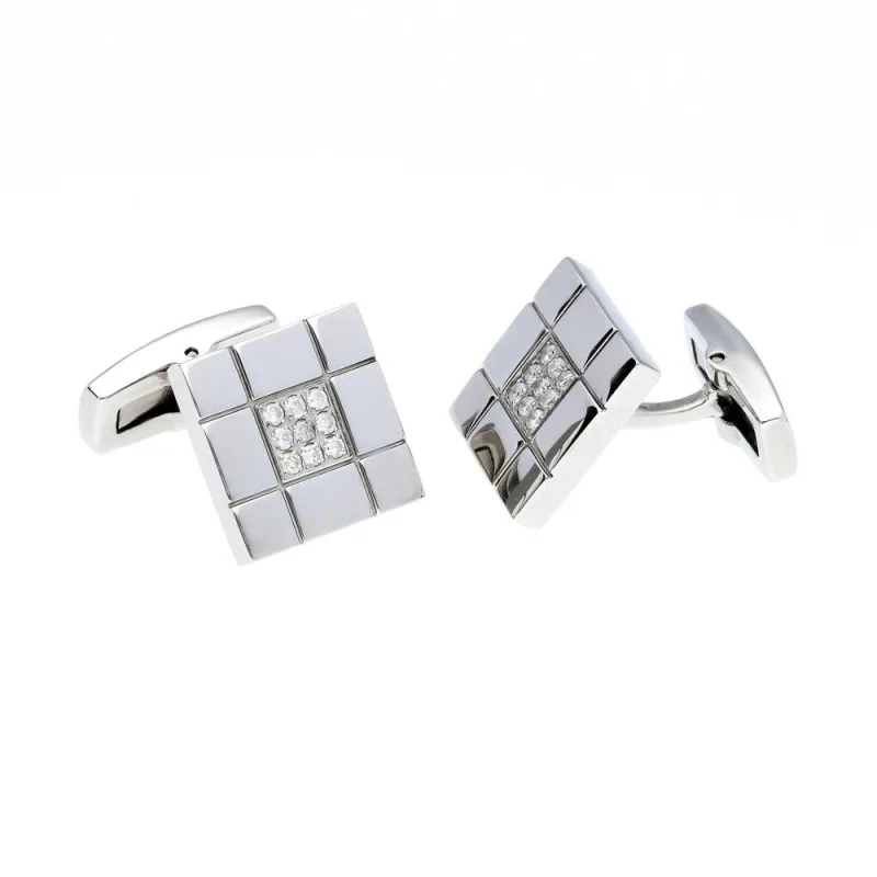 PRIM Dynasty Diamond Silver - manžetové knoflíčky