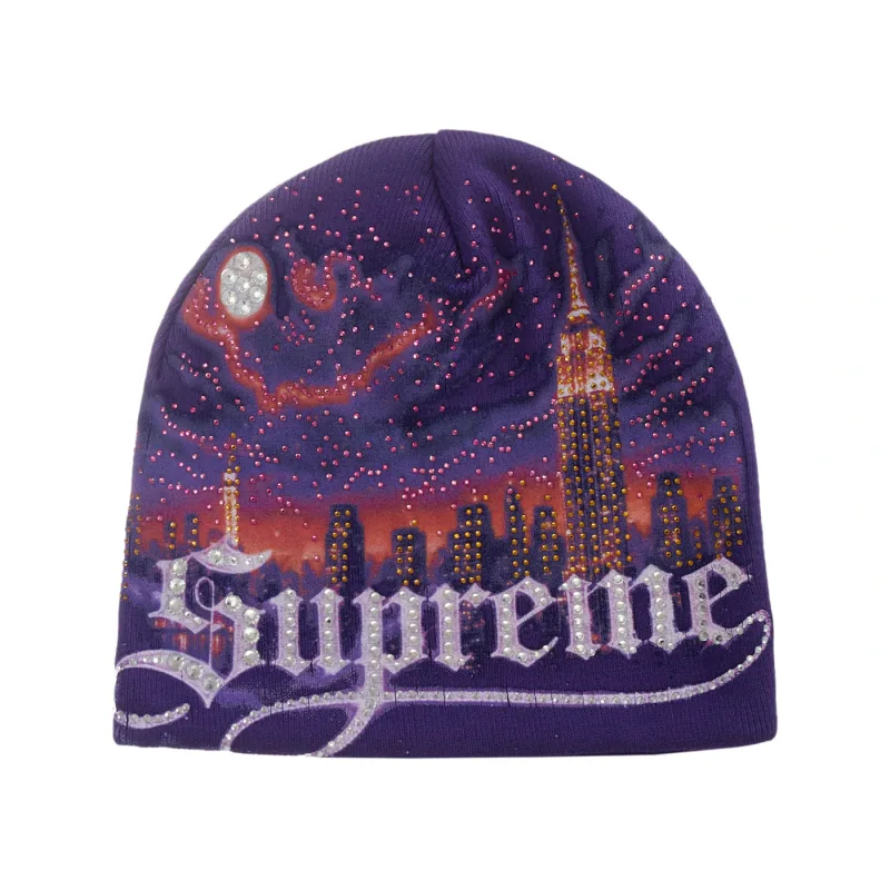 Supreme Cityscape Beanie Purple - OS