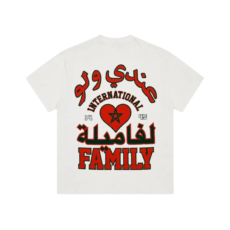Corteiz Tee Family International Morocco White - XL