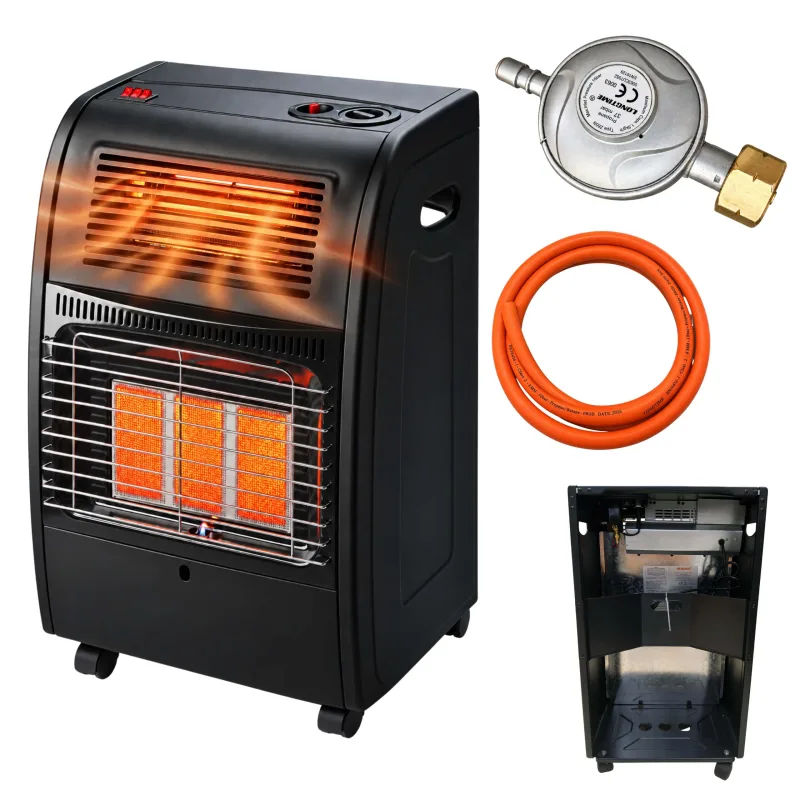 Ekspan Plynové a elektrické kachle PG-02 – výkonné vykurovanie 2 v 1 s turboventilátorom