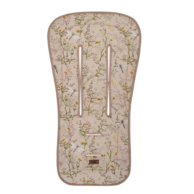 KikkaBoo Sedacia podložka do kočíka Secret Garden Beige