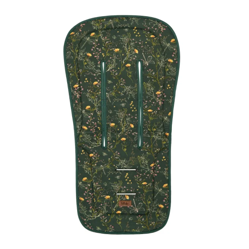 KikkaBoo Sedacia podložka do kočíka Secret Garden Green