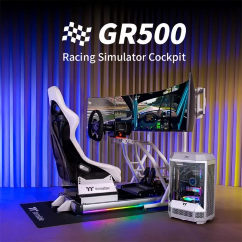 THERMALTAKE Závodní kokpit GR500 Racing Simulator Cockpit, Bílá GSC-R50…