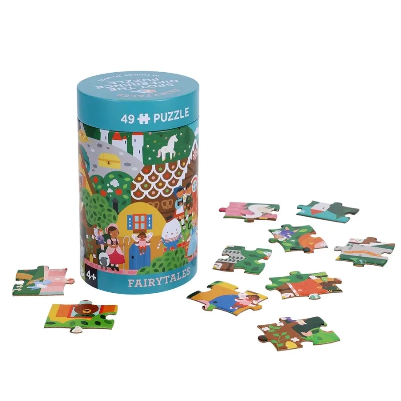 Petit Collage Puzzle Nájdite rozdiel Rozprávky 49 dielikov