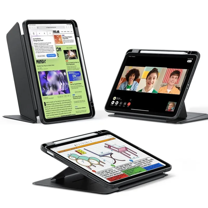 ESR puzdro Flip Magnetic Case pre iPad Air M1/M2/M3 - Black 1B214008-BK