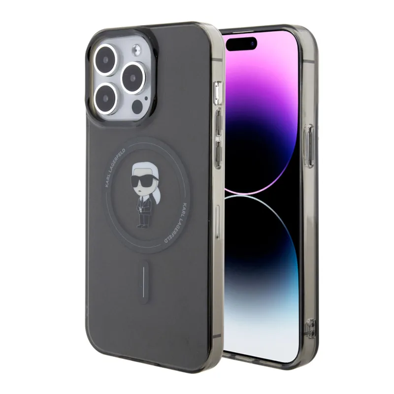 Karl Lagerfeld IML Ikonik MagSafe kryt iPhone 15 Pro Max čierny…