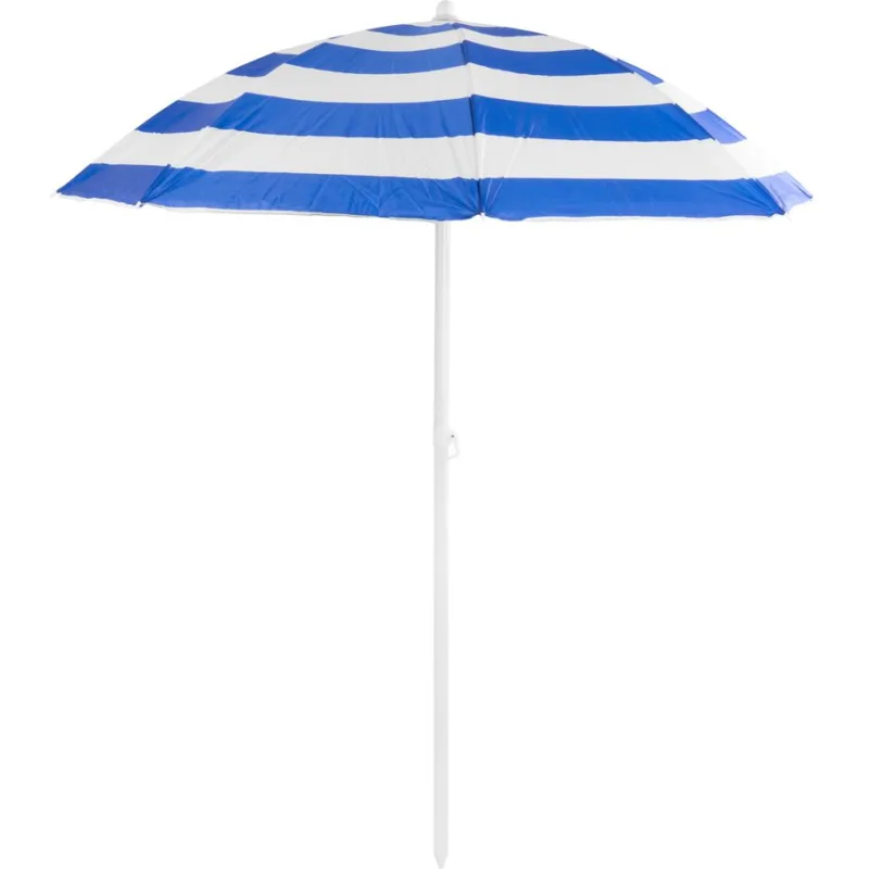Slnečník DALIA 180 cm, modro-biely, s naklápacím kĺbom