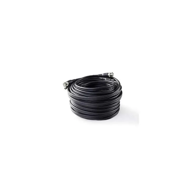 Nedis CCTVCA10BK200 - CCTV Bezpečnostní Kabel BNC / DC | RG59 | 20 m | předem sestavené konektory (CCTVCA10BK200)