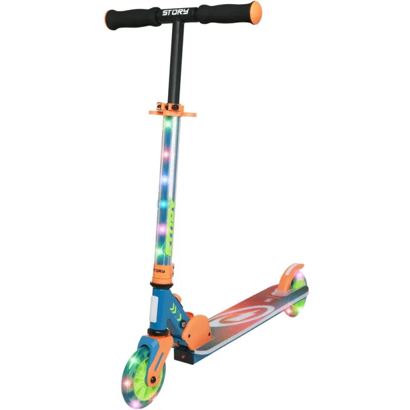 Story Everything Led Kids Scooter - Orange Mint