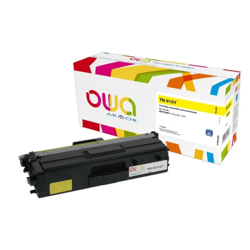 OWA Armor toner pro BROTHER L8350 yellow, 9.000 str., komp. s TN910Y (K18072OW)