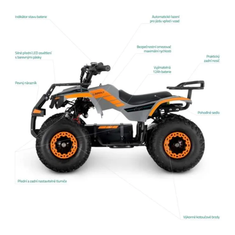 LAMAX eTiger ATV50S Orange (LMXETRATV50SAAS)