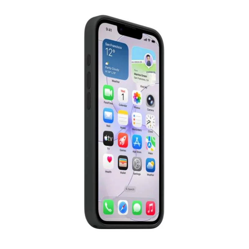 iPhone 17e Silicone Case with MS – Black / SK (MHWD4ZM/A)