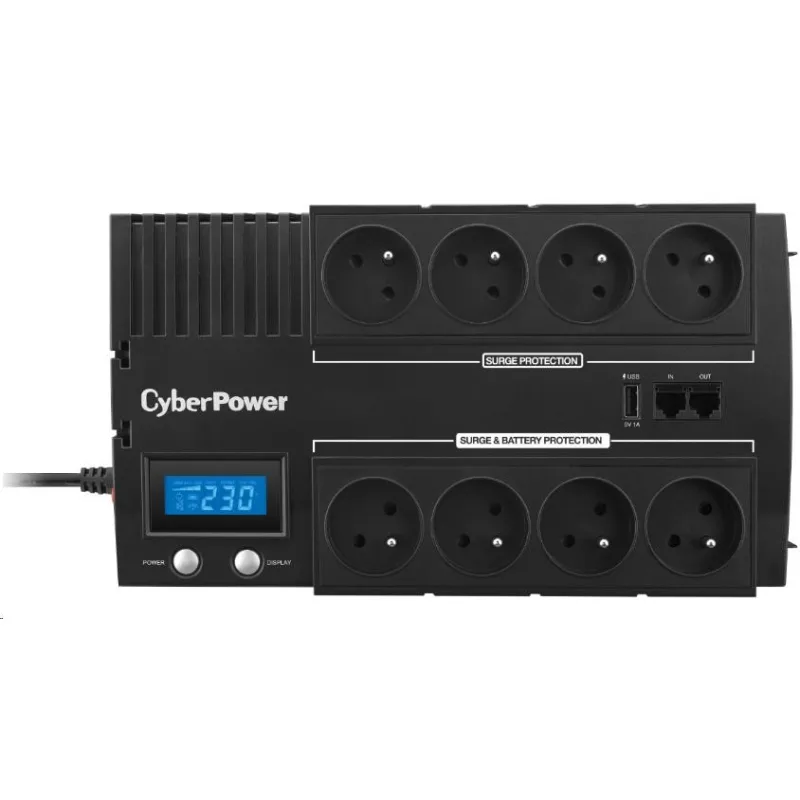 CyberPower BRICs Series II SOHO LCD UPS 1000VA/ 600W, české zásuvky…