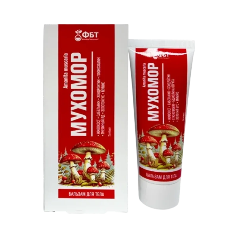 FBT Hrejivý telový balzam Muchomor s extraktom z muchotrávky – 75 ml –