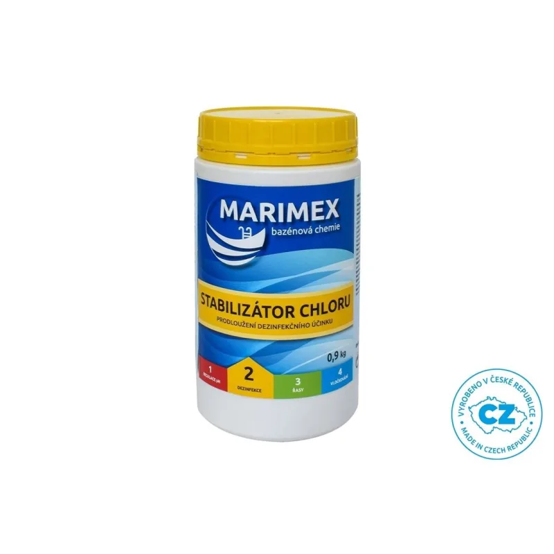 Marimex Stabilizátor chloru 0, 9 kg - bazénová chemie - DEZINFEKCE…