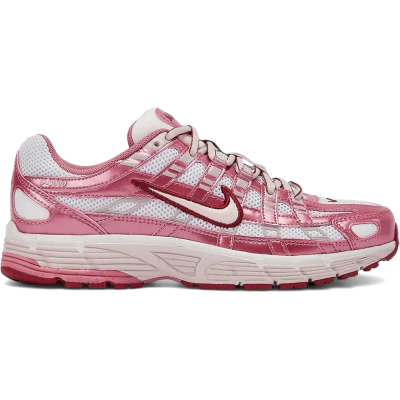 Nike P-6000 White Silt Red Peony (Women's) - 42