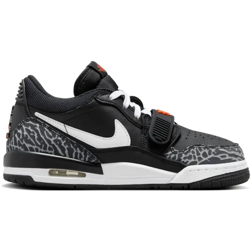 Jordan Legacy 312 Low Black White Safety Orange (GS) - 38