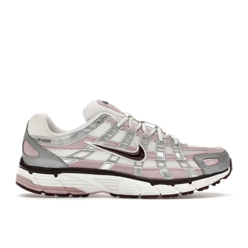 Nike P-6000 Silver Burgundy Plum Chalk (Women's) - 38.5