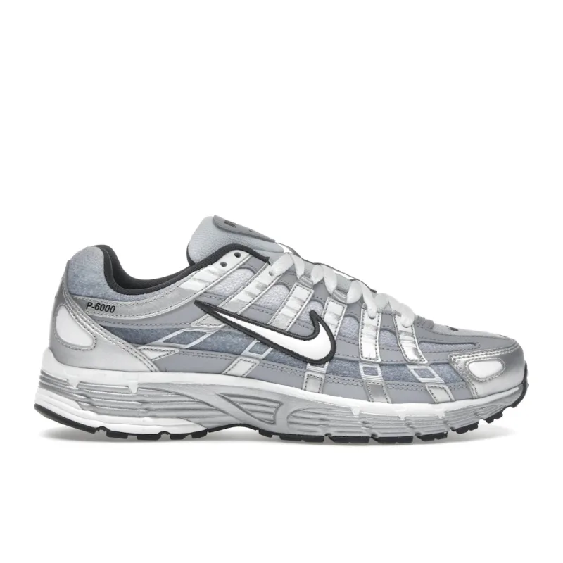 Nike P-6000 Metallic Silver Summit White-Wolf Grey - 42