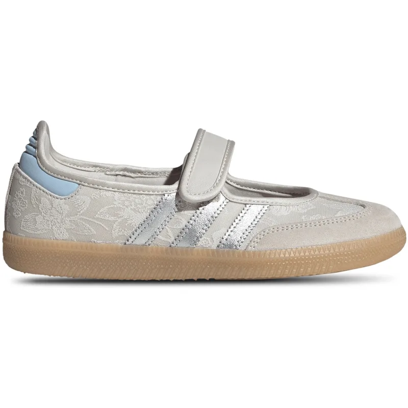 adidas Liberty London Samba Jane Chalk Pearl Silver Metallic Chalk White (Women's) - 41.5