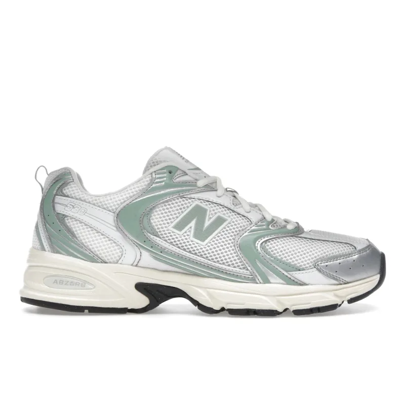 New Balance 530 Silver Metallic Mosaic Green - 42