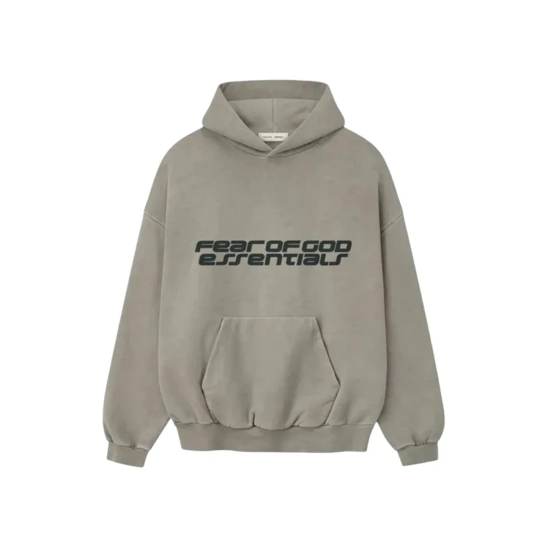 Fear of God Essentials 90's Hoodie Smoke Grey - XL