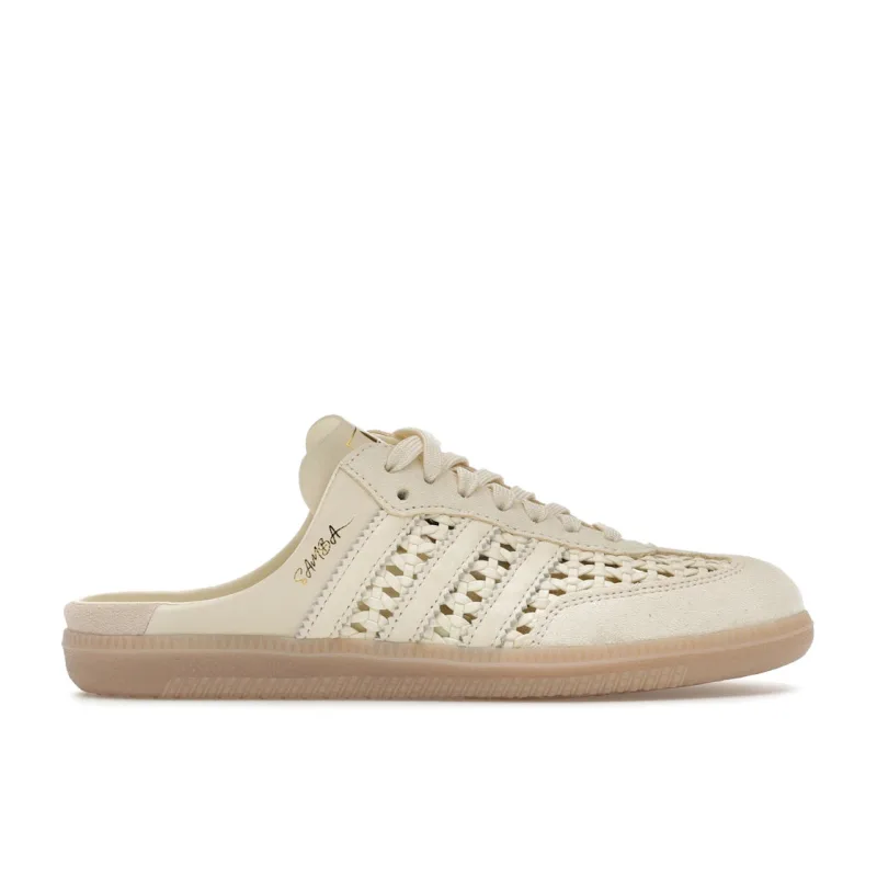 adidas Samba Mule Woven Basketweave Cream White (Women's) - 39.5
