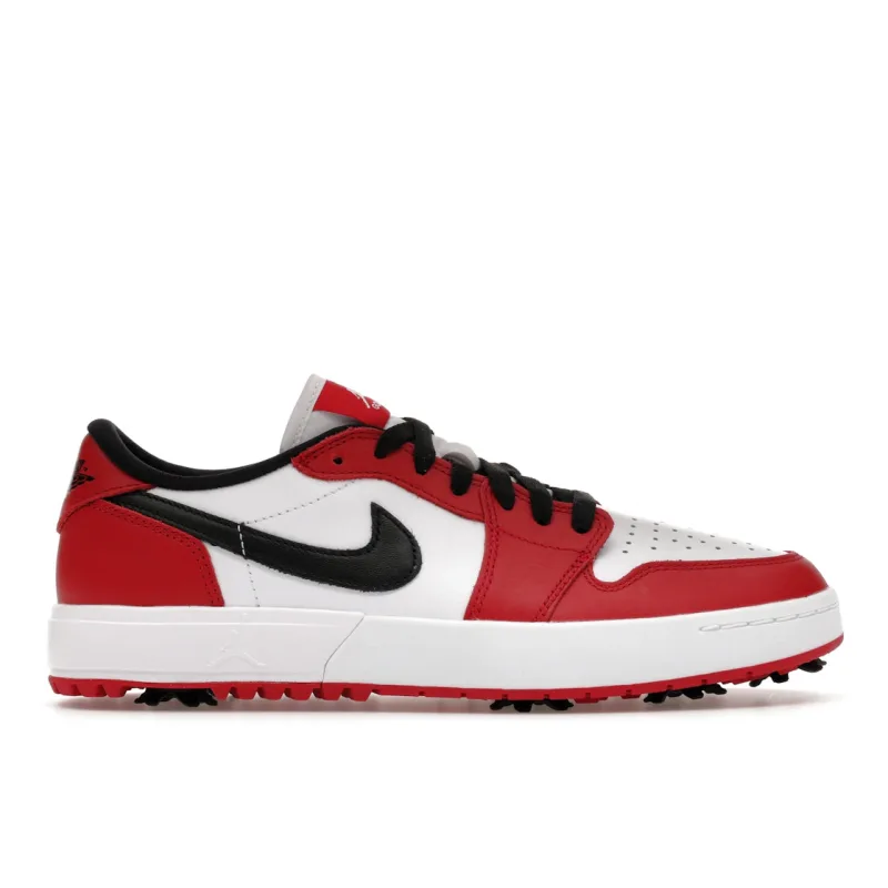 Jordan 1 Low Golf Spiked Varsity Red White Black - 42