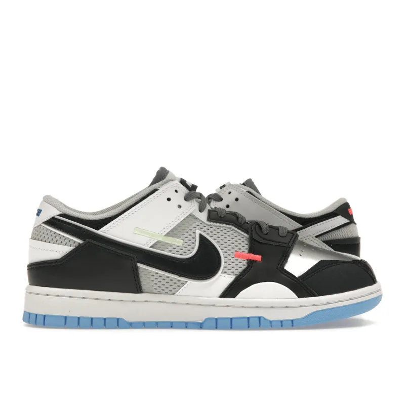 Nike Dunk Low Scrap Black Neutral Grey University Blue White - 40.5