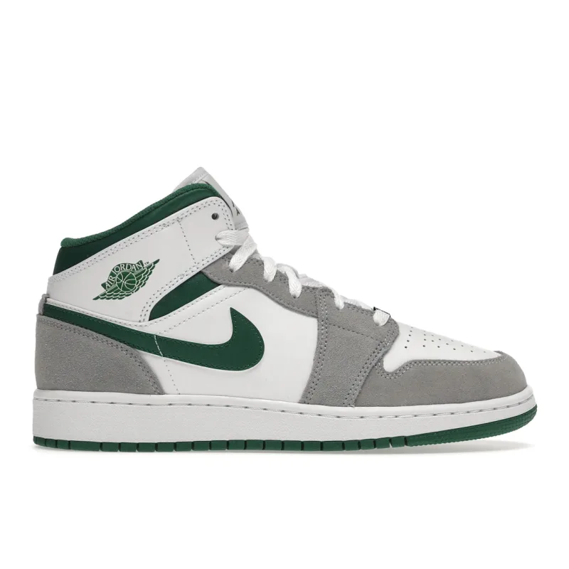 Jordan 1 Mid SE White Pine Green Smoke Grey (GS) - 36.5